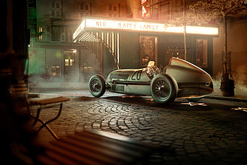 Mercedes W25 Rear View, mercedes-w25, mercedes, vintage-cars, cars, behance HD wallpaper