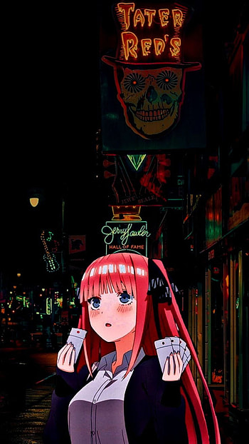 Nino Nakano, magenta, art HD phone wallpaper