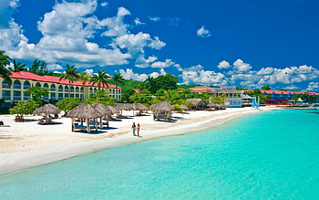 Sandals Montego Bay, White sand beach, Best beach in Jamaica, Exquisite resort HD wallpaper