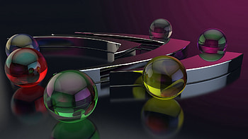 Shine, 3D, Brilliance, Surface, Form, Glass, Balls HD wallpaper
