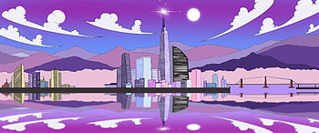 Cityscape Neon, artist, artwork, digital-art, deviantart HD wallpaper