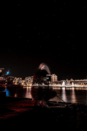 Dark, Silhouette, Movement, Traffic, Blur, Smooth, Long Exposure, Night City HD phone wallpaper