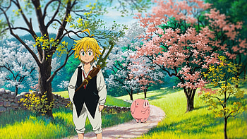 Nanatsu No Taizai , anime, artist, digital-art, artwork, pig HD wallpaper