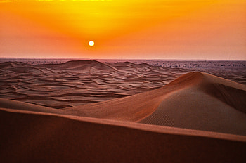 Sandscape , sandscape, sand, desert, nature, sunrise, sunset HD wallpaper