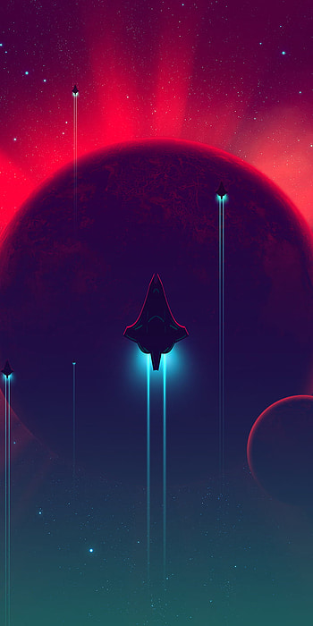 Cosmic Voyage: Sci-Fi Spaceship, planet, space, Sci Fi, spaceship HD phone wallpaper