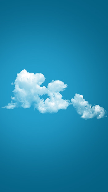Simple, Clouds, blue, sky HD phone wallpaper