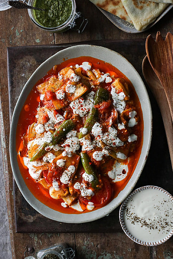 Borani Banjan, Afghan cuisine, Creamy eggplant, Flavourful dish HD phone wallpaper