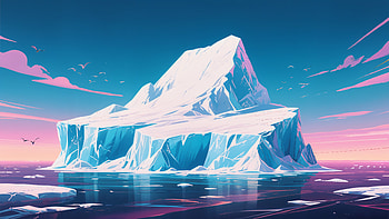 Iceberg Majesty — Arctic, iceberg, ocean HD wallpaper