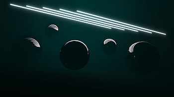 Dark balls, shine, abstract HD wallpaper
