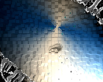 Fragmented-Vision, texture, rendering, design, contrast HD wallpaper