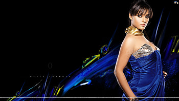 Neetu-Chandra, , blue, model, woman HD wallpaper