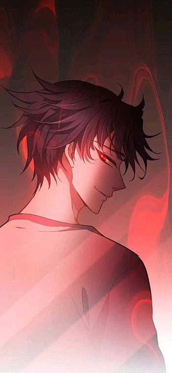 Anime Boy, manhua, red, art, hair, anime_boy HD phone wallpaper
