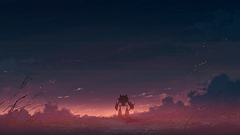 Summer Sunset Walking Home , artist, artwork, digital-art HD wallpaper