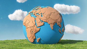 Stunning Globe, globe, earth, map, nature, sky HD wallpaper