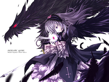 Wing of suigintou, suigintou, anime, living doll, rozen maiden HD wallpaper