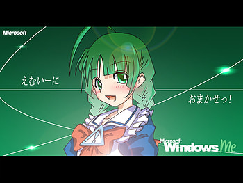 ME-tan, windows me, os-tan, windows HD wallpaper