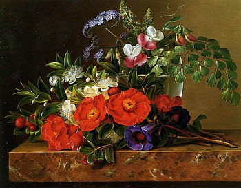 By Johan Laurentz Jensen, rose, still life, johan laurentz jensen, painting, art HD wallpaper