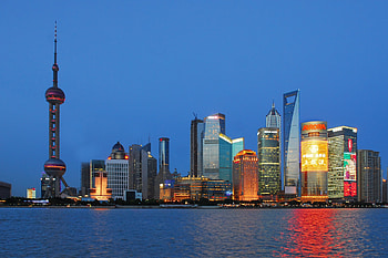 Shanghai Skyline, Shanghai skyline , High-definition view, Landmark graph HD wallpaper