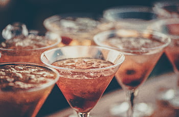 Chilled cocktails in martini glasses, perfect for a festive occasion or night out. HD wallpaper