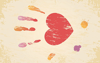 Holidays, Hand, Heart, Imprint, Valentine's Day, St. Valentine's Day HD wallpaper