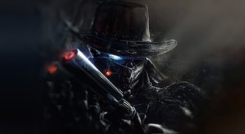 Dark, artwork, fantasy, cowboy HD wallpaper
