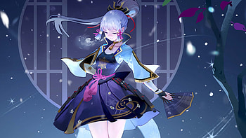 Kamisato Ayaka Genshin Impact HD wallpaper