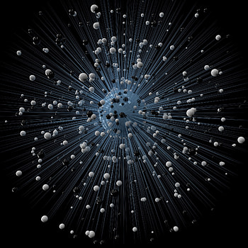 3D, Galaxy, Sphere, Molecules HD phone wallpaper