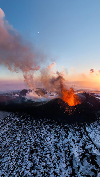 Mount Etna, Volcano , Stunning visuals, Natural phenomena HD phone wallpaper