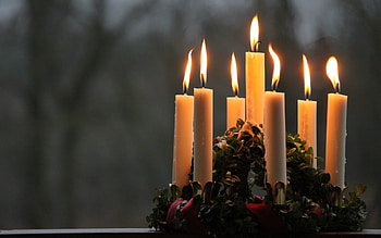 Saint Lucia Crown, Lucia, crown, December, saint, candles HD wallpaper