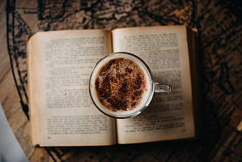 Food, Coffee, Cup, Book, Cappuccino, Drink, Beverage, Mug HD wallpaper