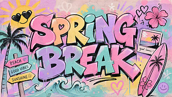 Spring Break — Tropical Graffiti HD wallpaper