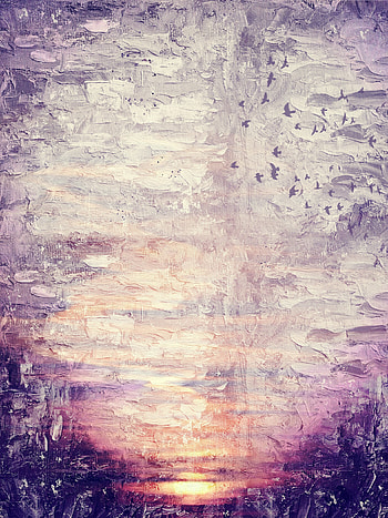 Birds, Texture, Textures, Paint, Irregularities, Canvas HD phone wallpaper