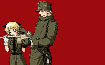 Hellsing Girl Man Arms Tongue Anime Summer XfI556 HD wallpaper