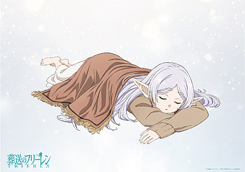 Frieren: Beyond Journey's End — Serene Winter Slumber, Anime, Frieren: Beyond Journey's End, Frieren (Frieren: Beyond Journey's End) HD wallpaper