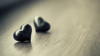 Black heart HD wallpaper