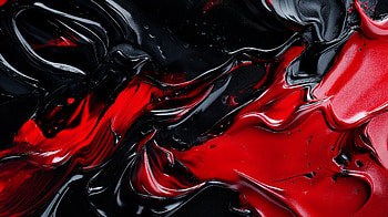 Dynamic Liquid Abstract: Black and Red Ultra, Abstract, Liquid, red and black HD wallpaper