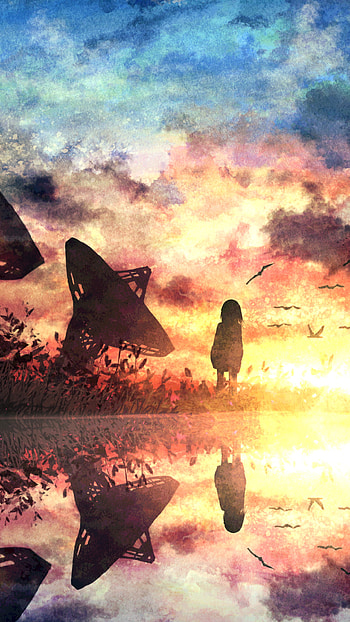 Sunset Reverie — Anime Girl , Anime, girl, anime girl, anime sunset HD phone wallpaper