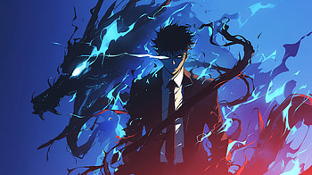 solo leveling, Solo Leveling, Sung Jin-Woo, Blue Dragon HD wallpaper