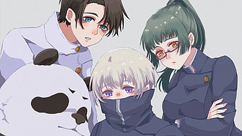 Panda Toge Inumaki Maki Zenin Yuta Okkotsu Jujutsu Kaisen HD wallpaper