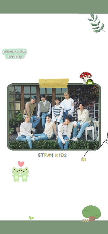 Stray Kids Green, edit, straykids HD phone wallpaper
