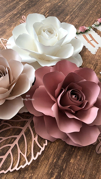 Paper Flowers, Flowers, Aesthetic, Paper Background HD phone wallpaper