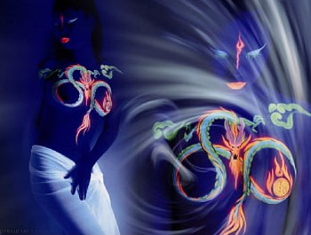 BLUE SMOKE COMPOSITION, composition, painting, art, body, tatoo, blu HD wallpaper