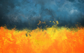 Smoke Fire Painting Abstract, abstract, painting, digital-art HD wallpaper