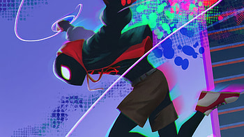 Miles Morales Strikes Back, miles-morales, spiderman, superheroes, artwork, digital-art HD wallpaper