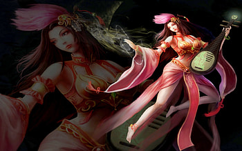 BEAUTIFUL TRADITIONAL MUSICIAN, musician, art, chinese, beautiful, girl, CG, traditional HD wallpaper