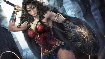Wonder Woman FanArtwork, wonder-woman, superheroes, artist, artwork, digital-art, deviantart HD wallpaper