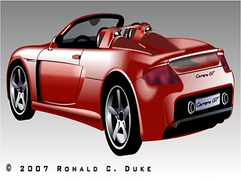 Porche Carrera., car, red HD wallpaper
