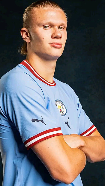 Erling Haaland, eye, nose HD phone wallpaper