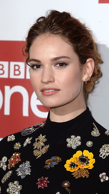 Lily James, Lily James Hollywood HD phone wallpaper