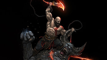 Courage Of Kratos, god-of-war, kratos, games, ps5-games, ps4-games, artwork, digital-art, video-games HD wallpaper
